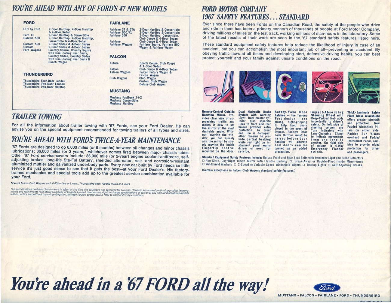 1967 Ford Full-Line Brochure Page 10